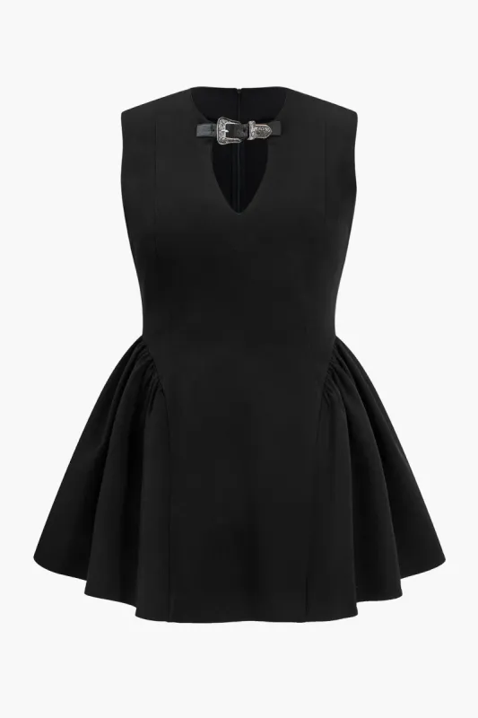 Plus Size Sleeveless V-Neck Mini Dress sold by Micas