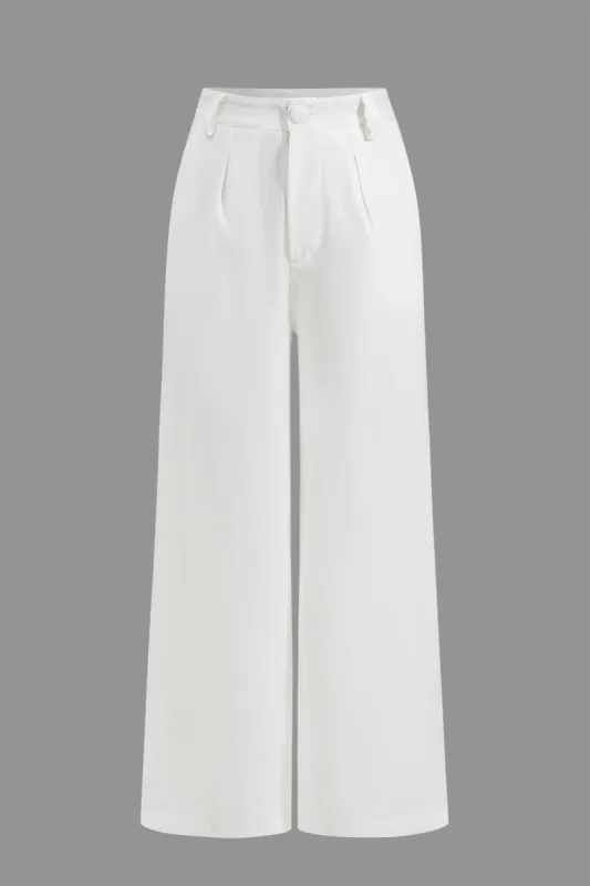 Solid Wide Leg Trousers sold by Micas