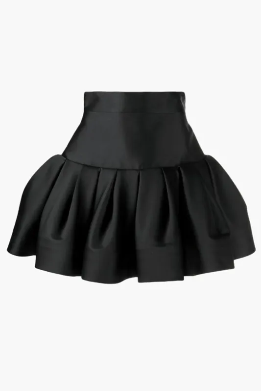 Satin Ruched Mini Skirt sold by Micas
