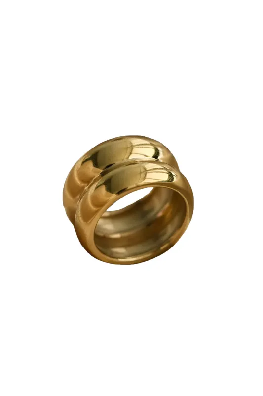 Metal Double Ring sold by Micas