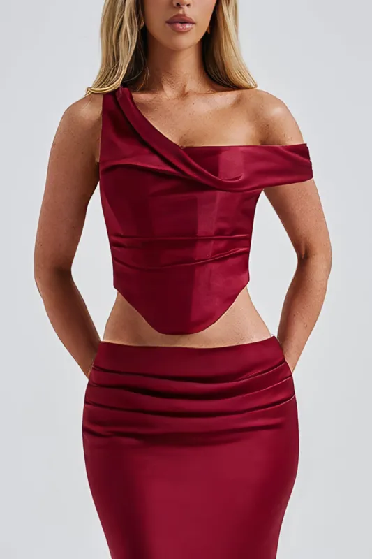 Satin Ruched Cami Top sold by Micas