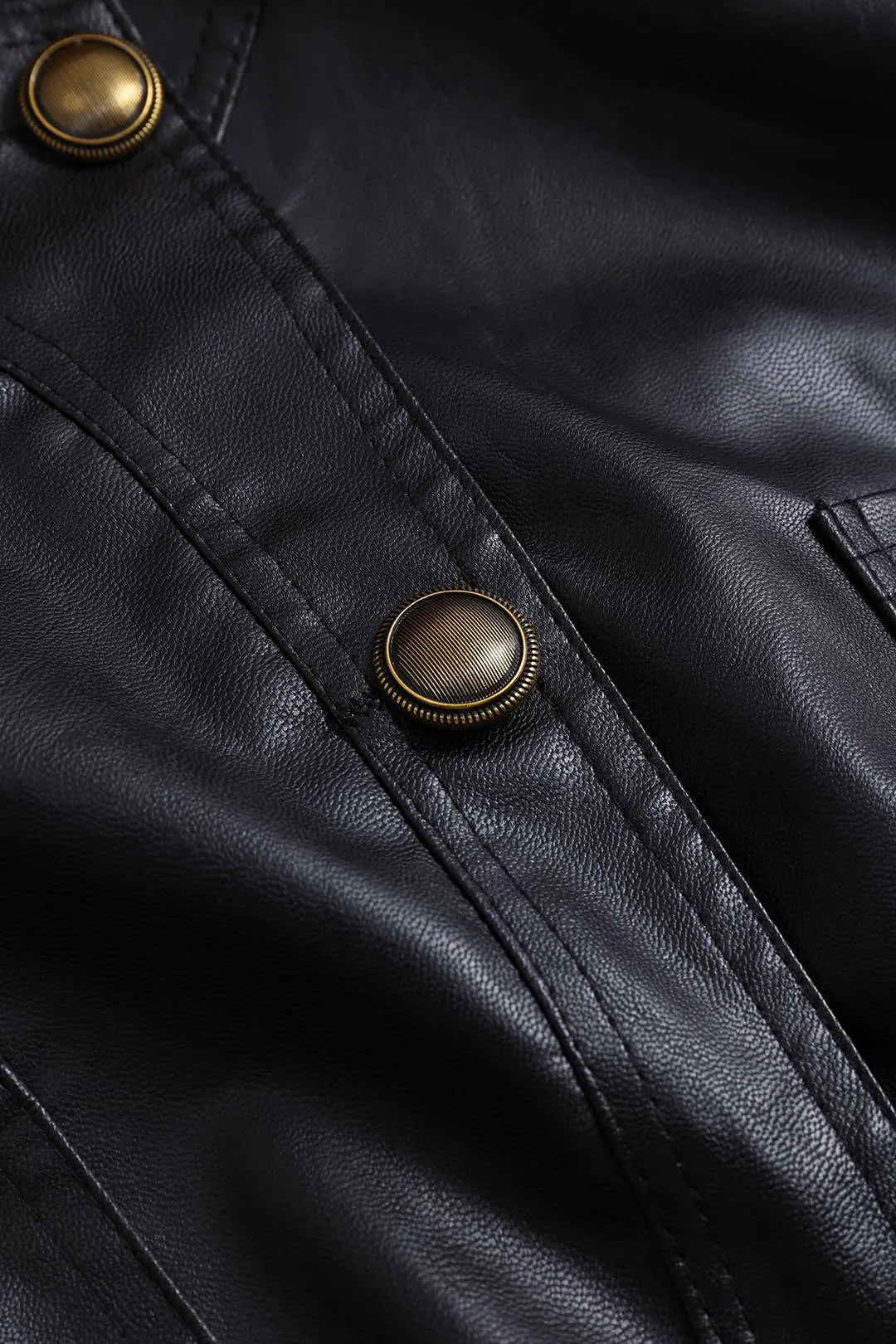 Faux lædervest med lomme og knap sold by Micas product image thumbnail 3