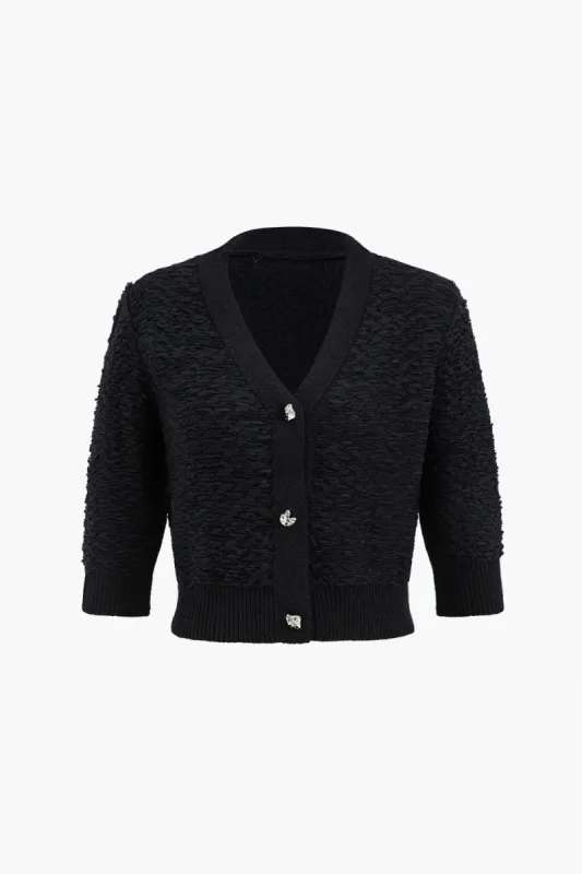 Sweater V-Neck Long-Sleeve Top sold by Micas