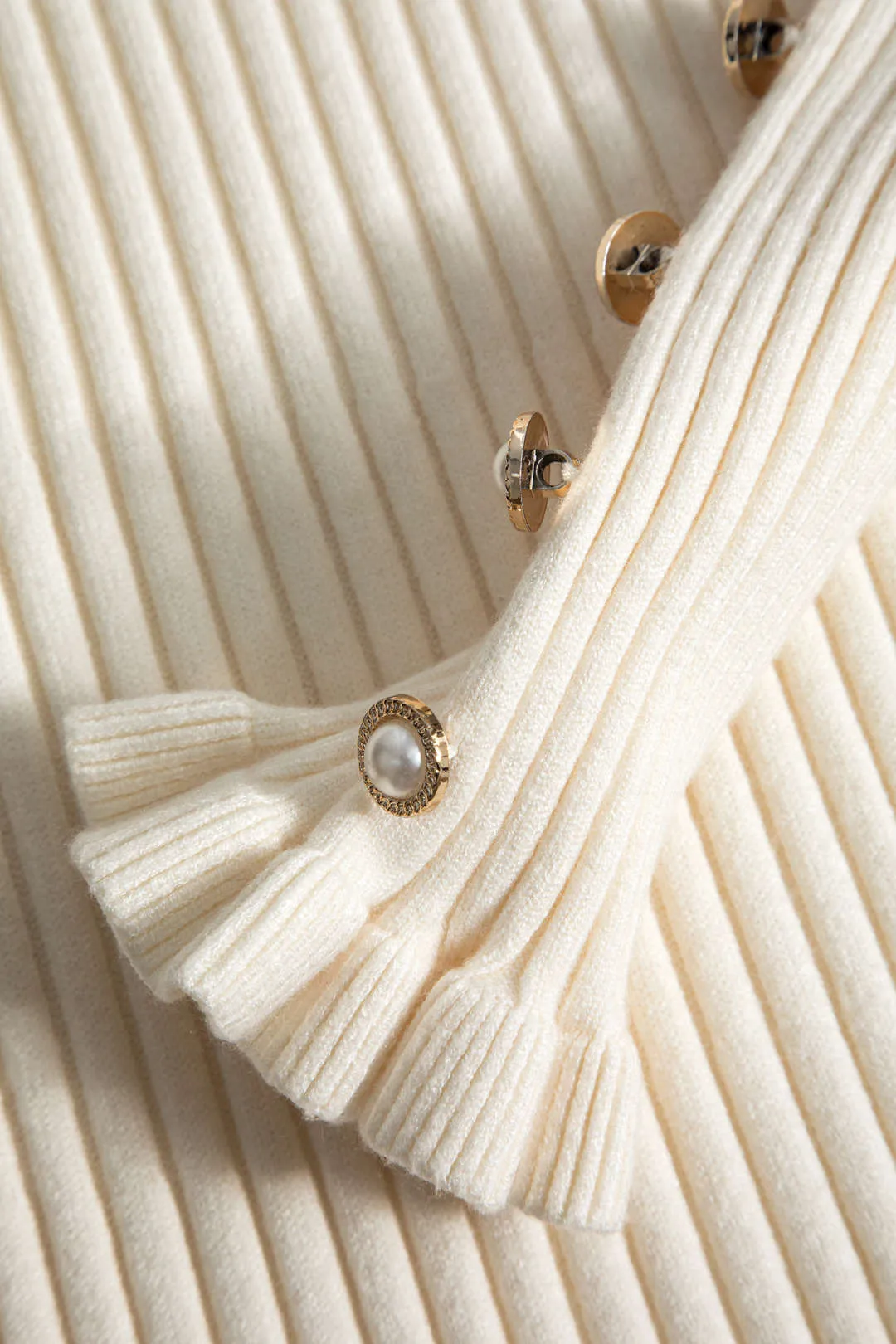 Ruffle Hem Sweater Midi Dress sold by Micas product image thumbnail 3