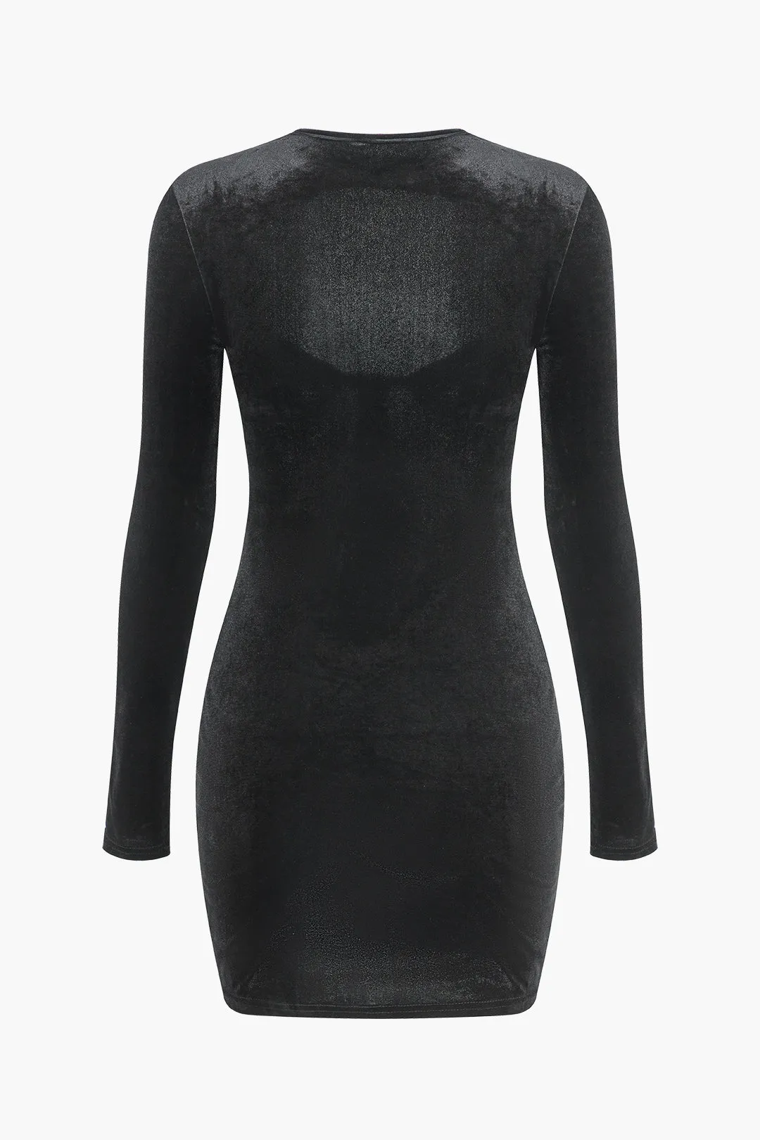 Mesh patchwork fløjl mini kjole sold by Micas product image thumbnail 2