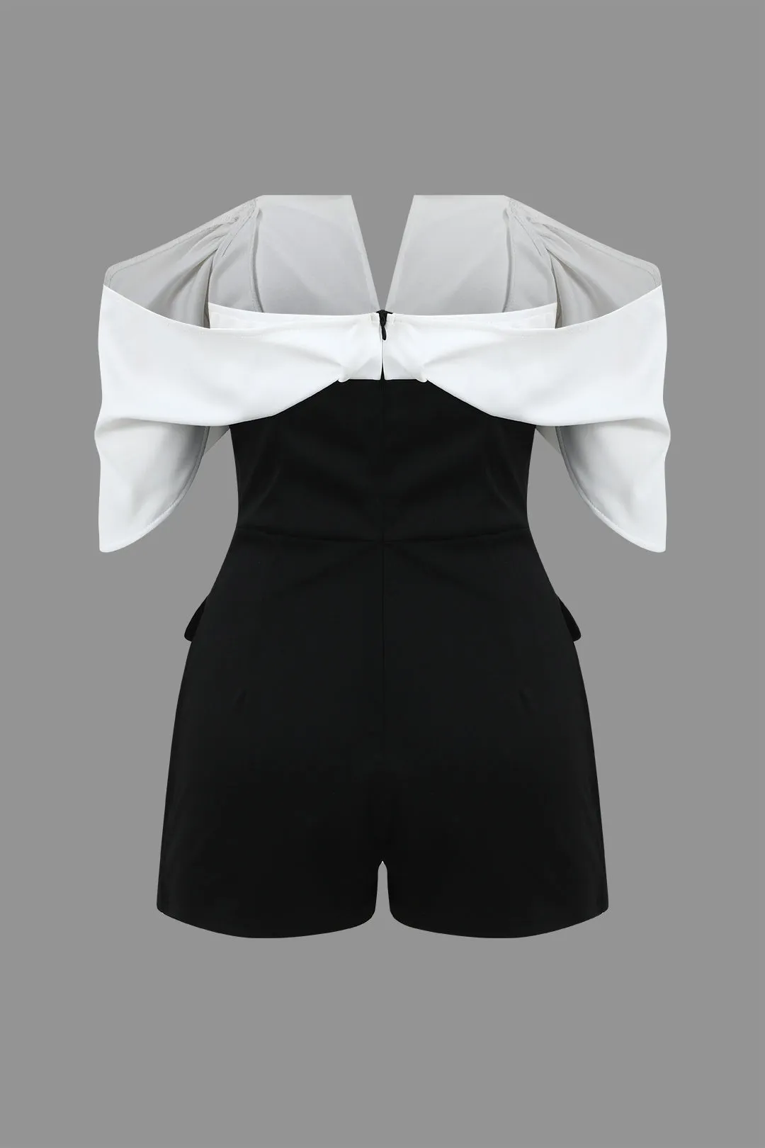 Patchwork off skulder V-formet romper sold by Micas product image thumbnail 3