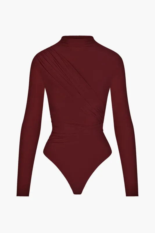 Ruched Long Sleeve Bodysuit sold by Micas