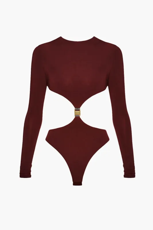 Cut Out Long Sleeve Bodysuit sold by Micas