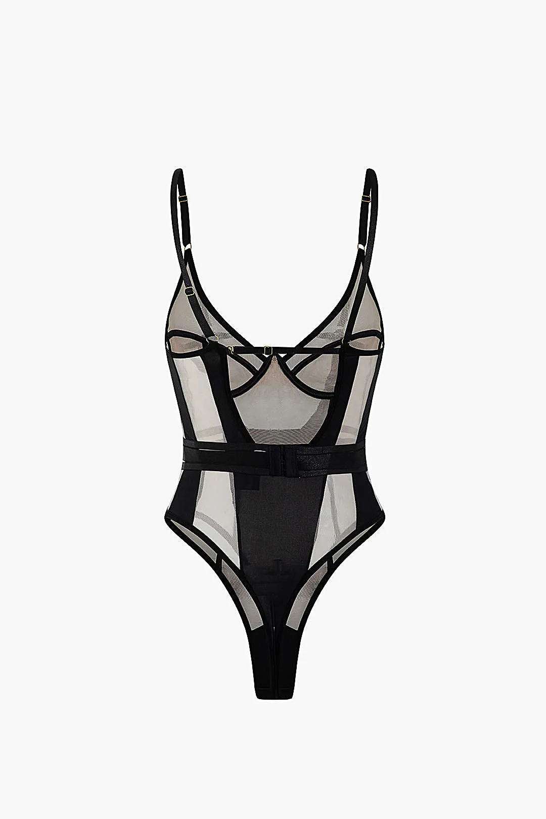 Mesh rygfri ren ærmeløs bodysuit sold by Micas product image thumbnail 2
