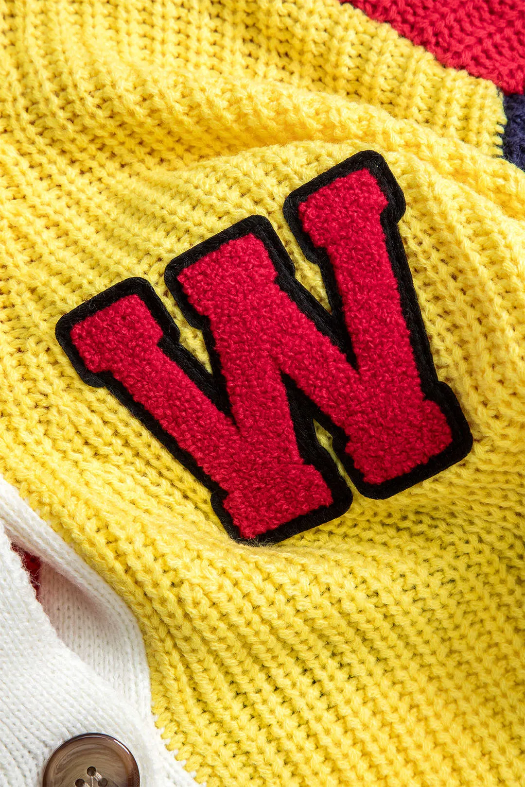 Kontrast Knit-knap Langærmet top sold by Micas product image thumbnail 4