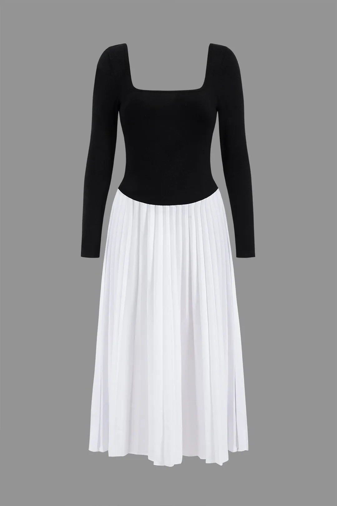 Patchwork Long Sleeve Maxi Dress sold by Micas