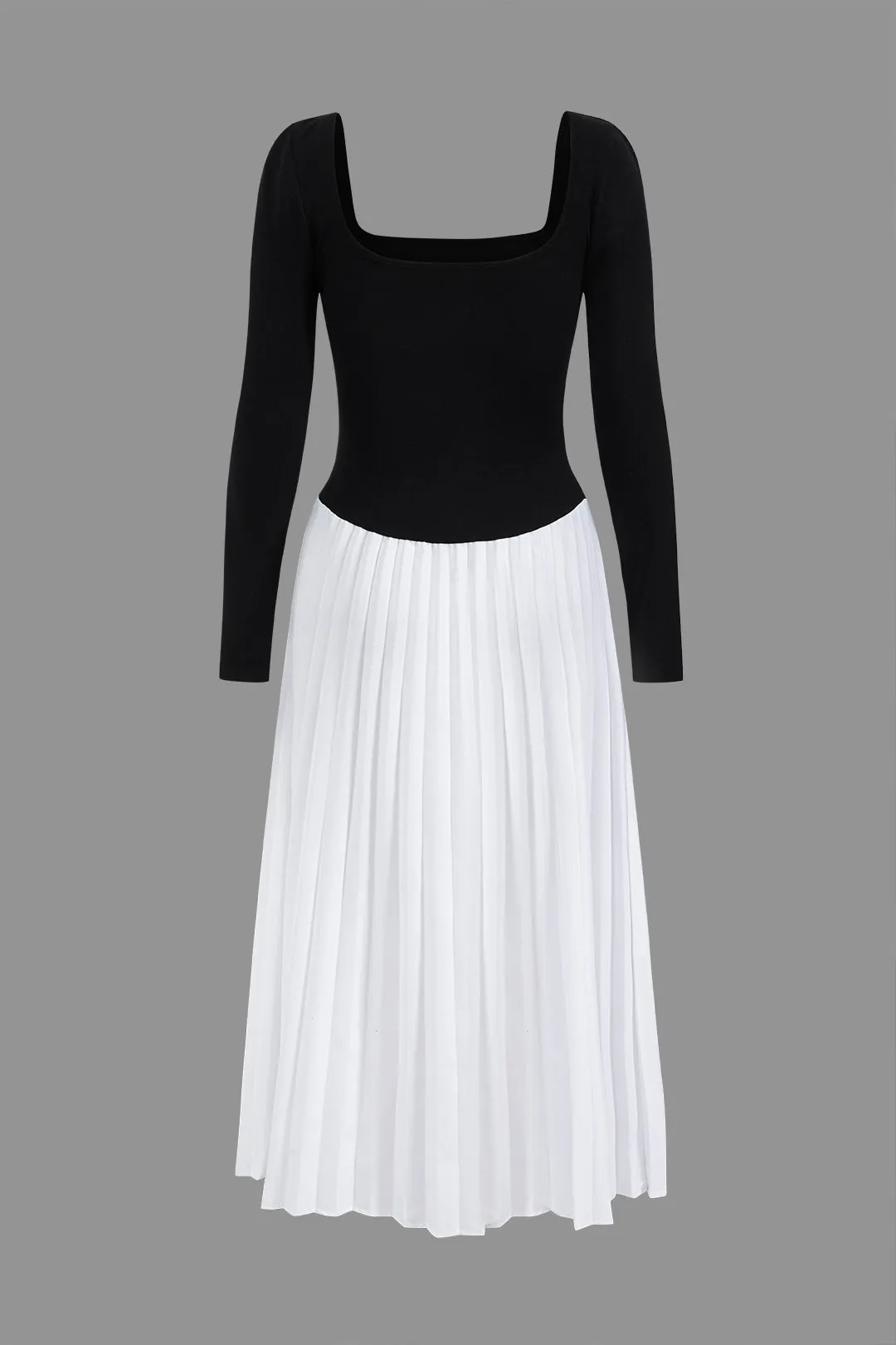 Patchwork Long Sleeve Maxi Dress sold by Micas product image thumbnail 2