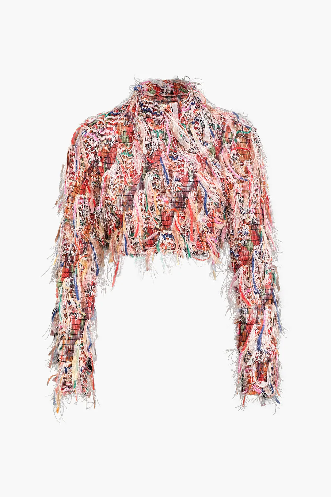 Mesh Fringe Long Sleeve Skirt Set sold by Micas product image thumbnail 2