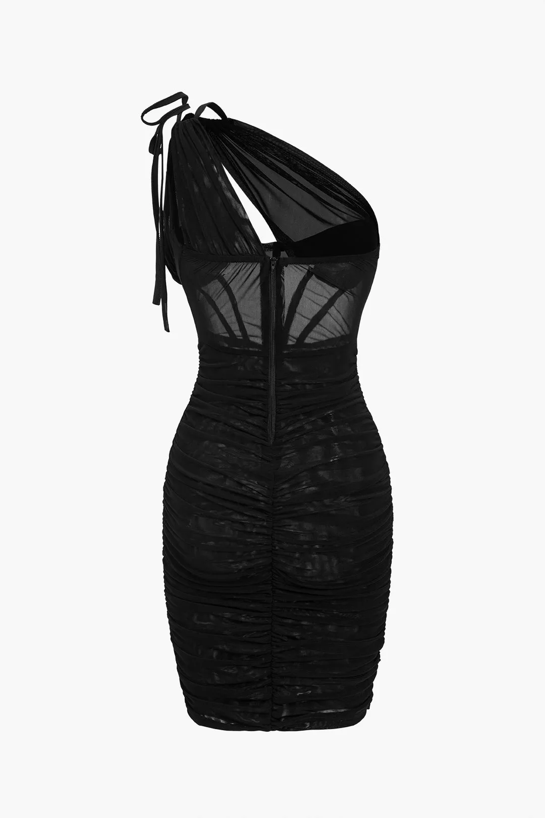 Mesh en skulderkorset ærmeløs mini kjole sold by Micas product image thumbnail 2