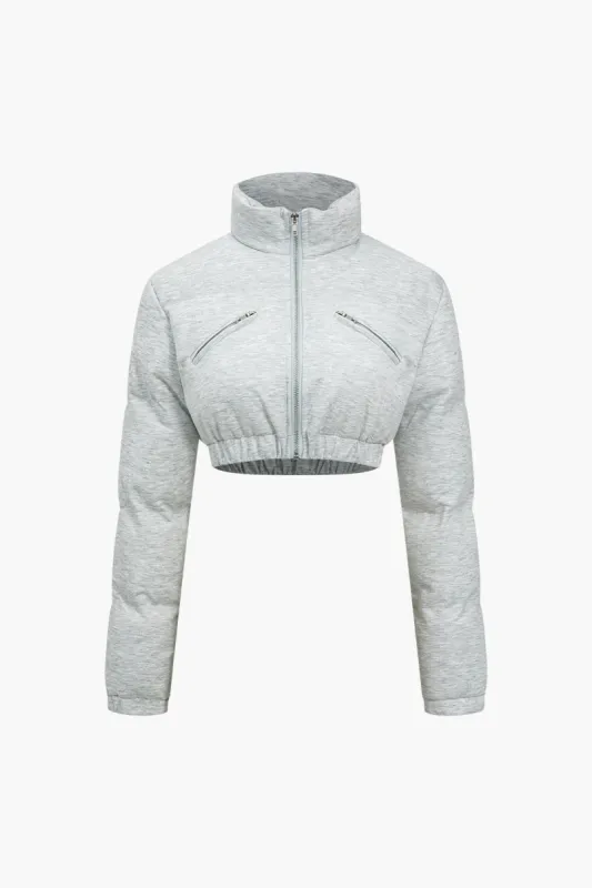 Beskåret lynlås puffer sold by Micas