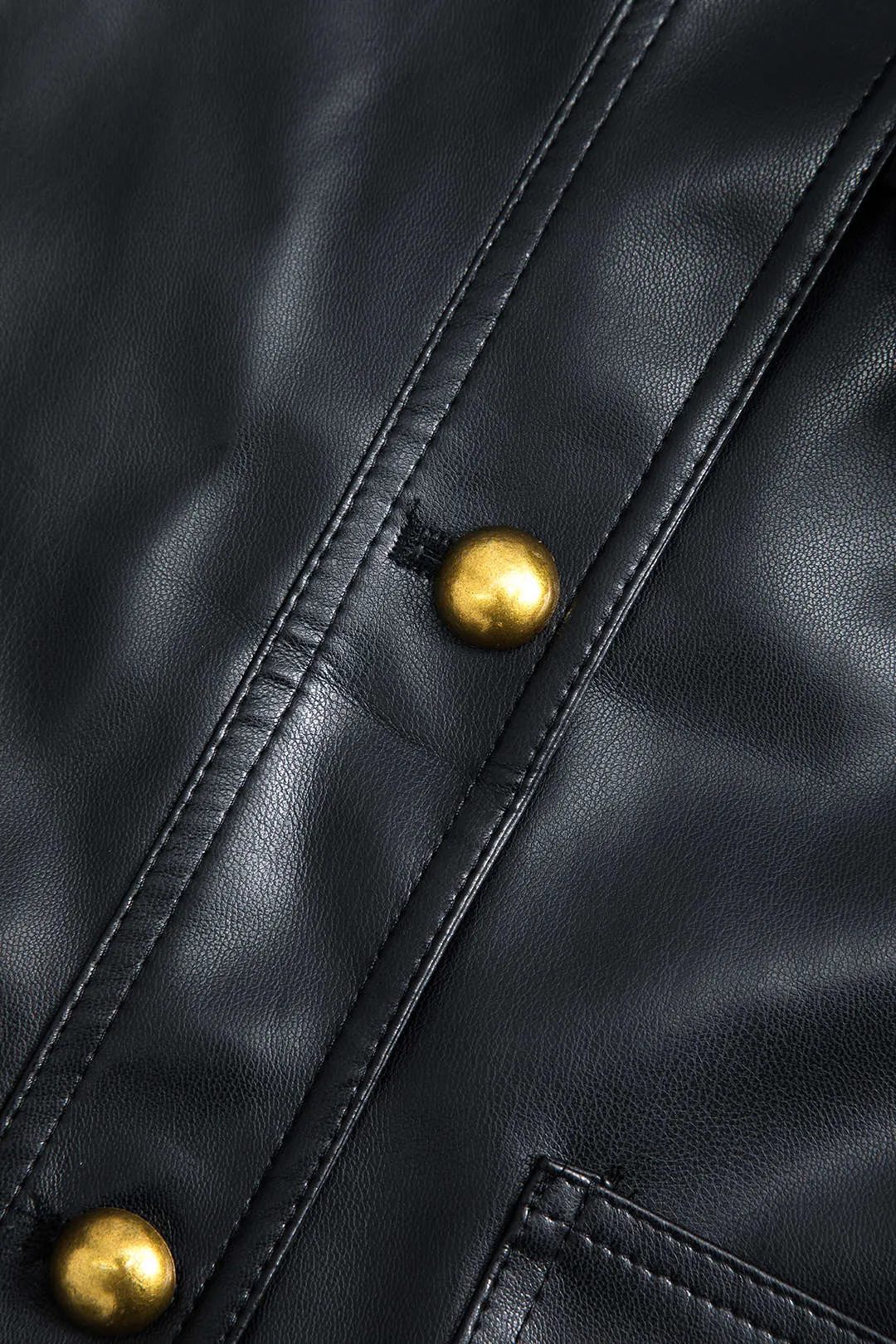 Faux Leather Button Detail Vest sold by Micas product image thumbnail 3