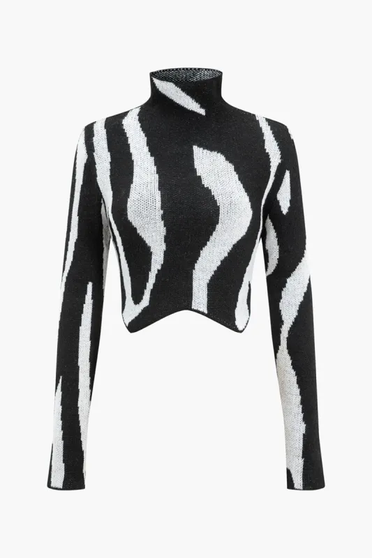 Kontrast sweater langærmet top sold by Micas