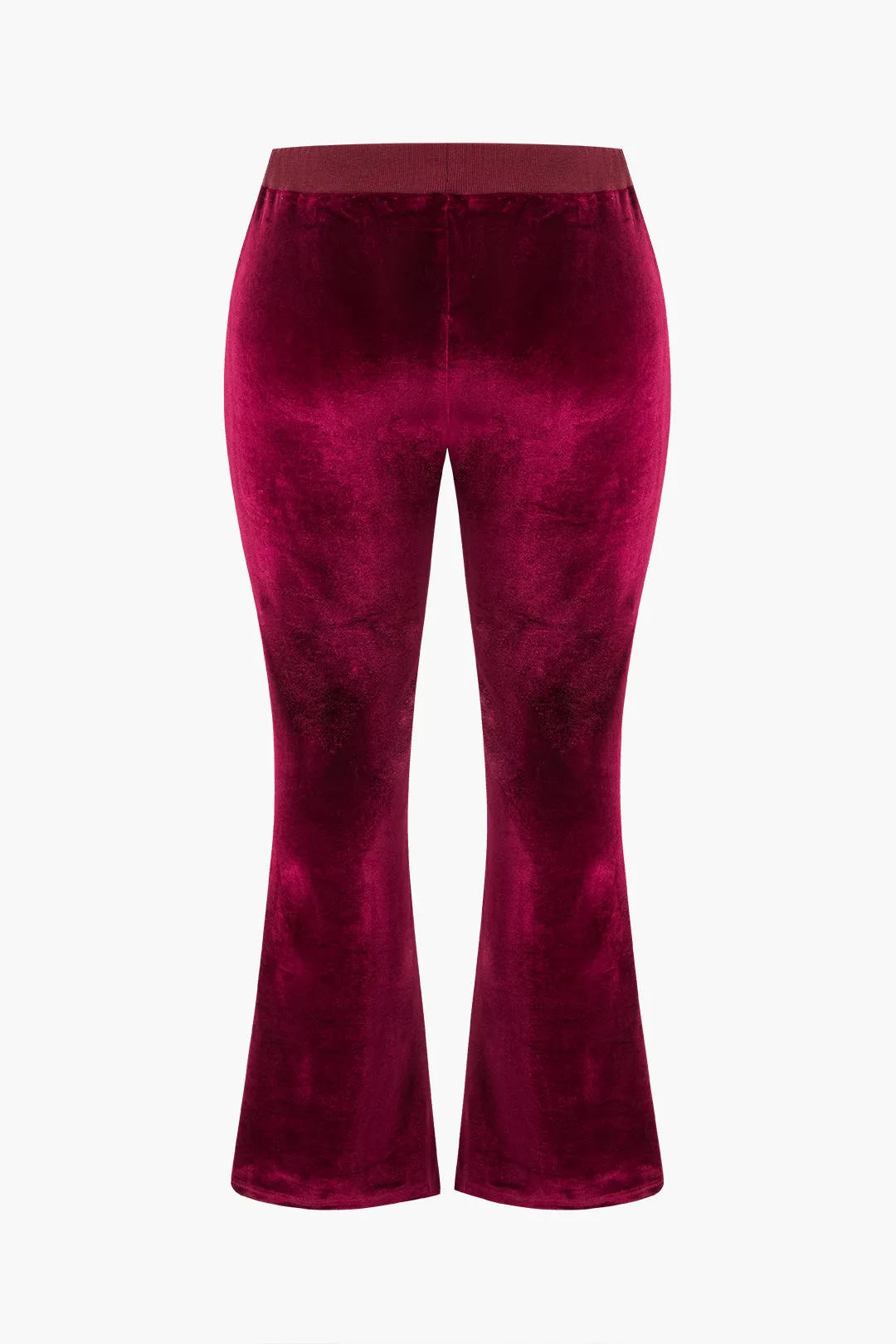 Plus størrelse fløjl lynlås top og bukser sæt sold by Micas product image thumbnail 5