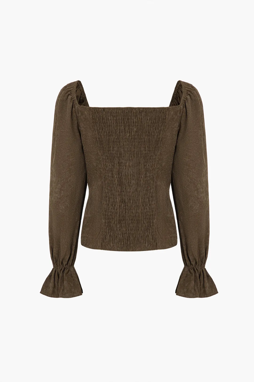 Corduroy Flared Sleeve Zipper Jacket sold by Micas product image thumbnail 2