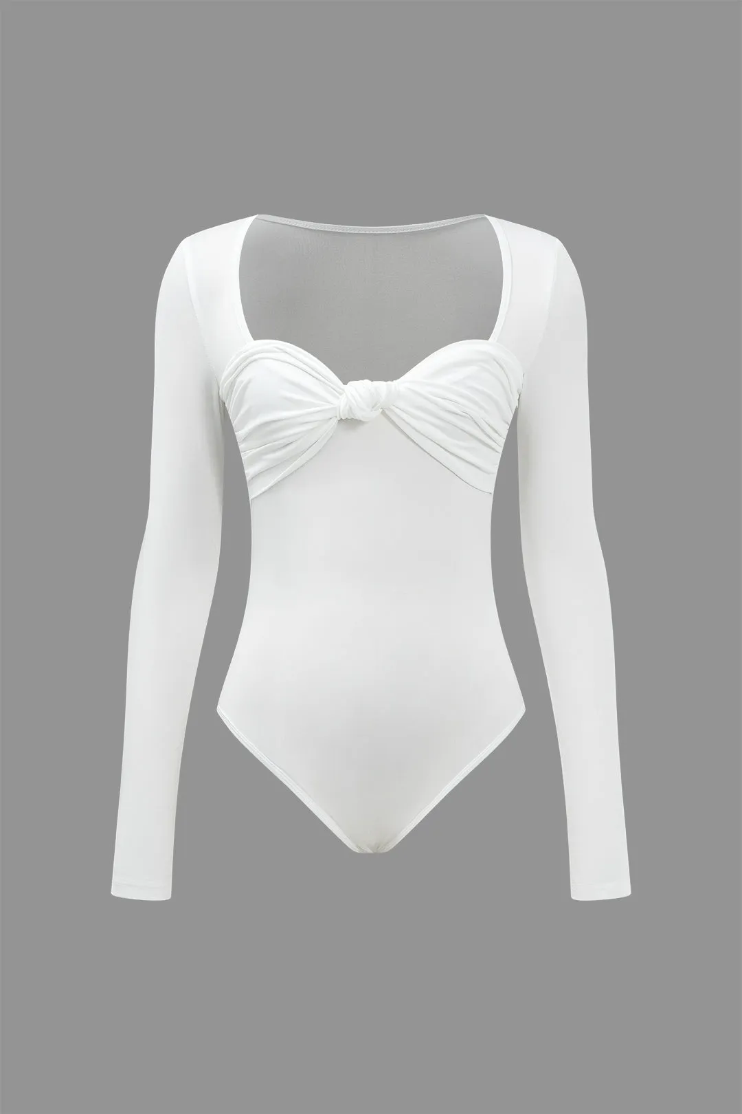 Knot Long Sleeve Top And Ruffle Ruched Detail Skirt Set sold by Micas product image thumbnail 2