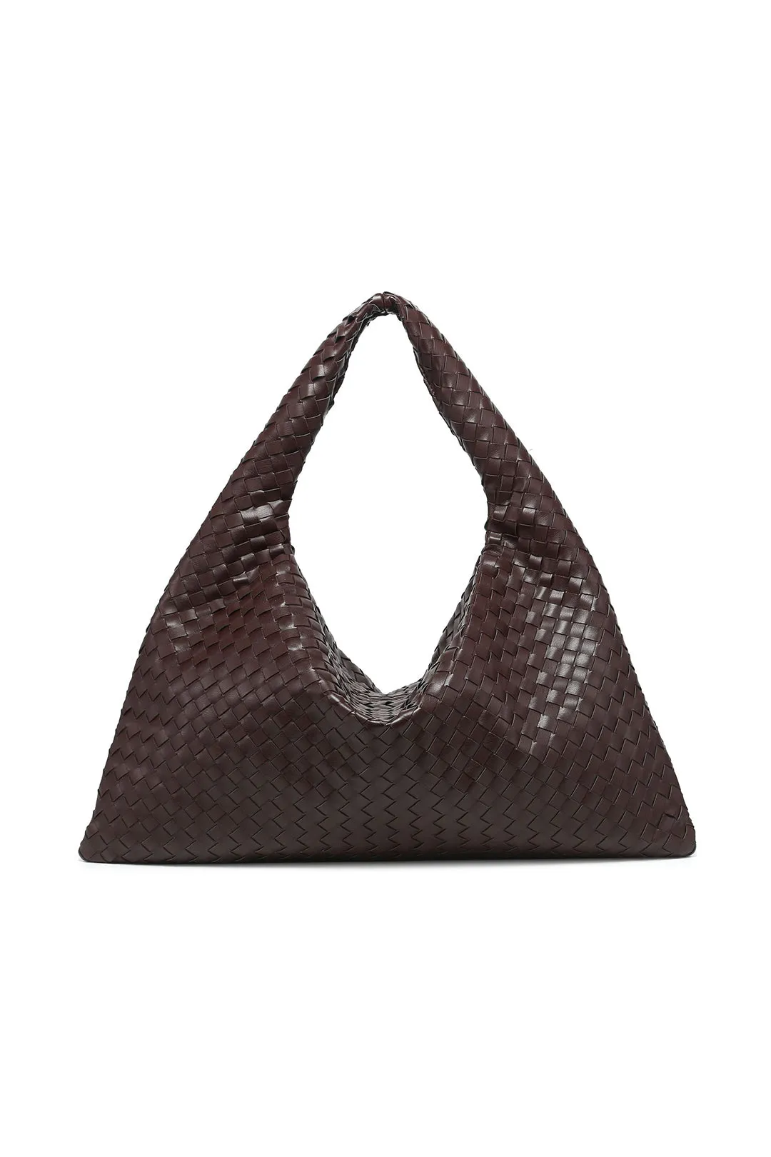 Woven Faux Leather Shoulder Bag sold by Micas product image thumbnail 3