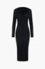 Sweater Long Sleeve Twist Knot Dress sold by Micas