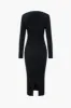Sweater Long Sleeve Twist Knot Dress sold by Micas