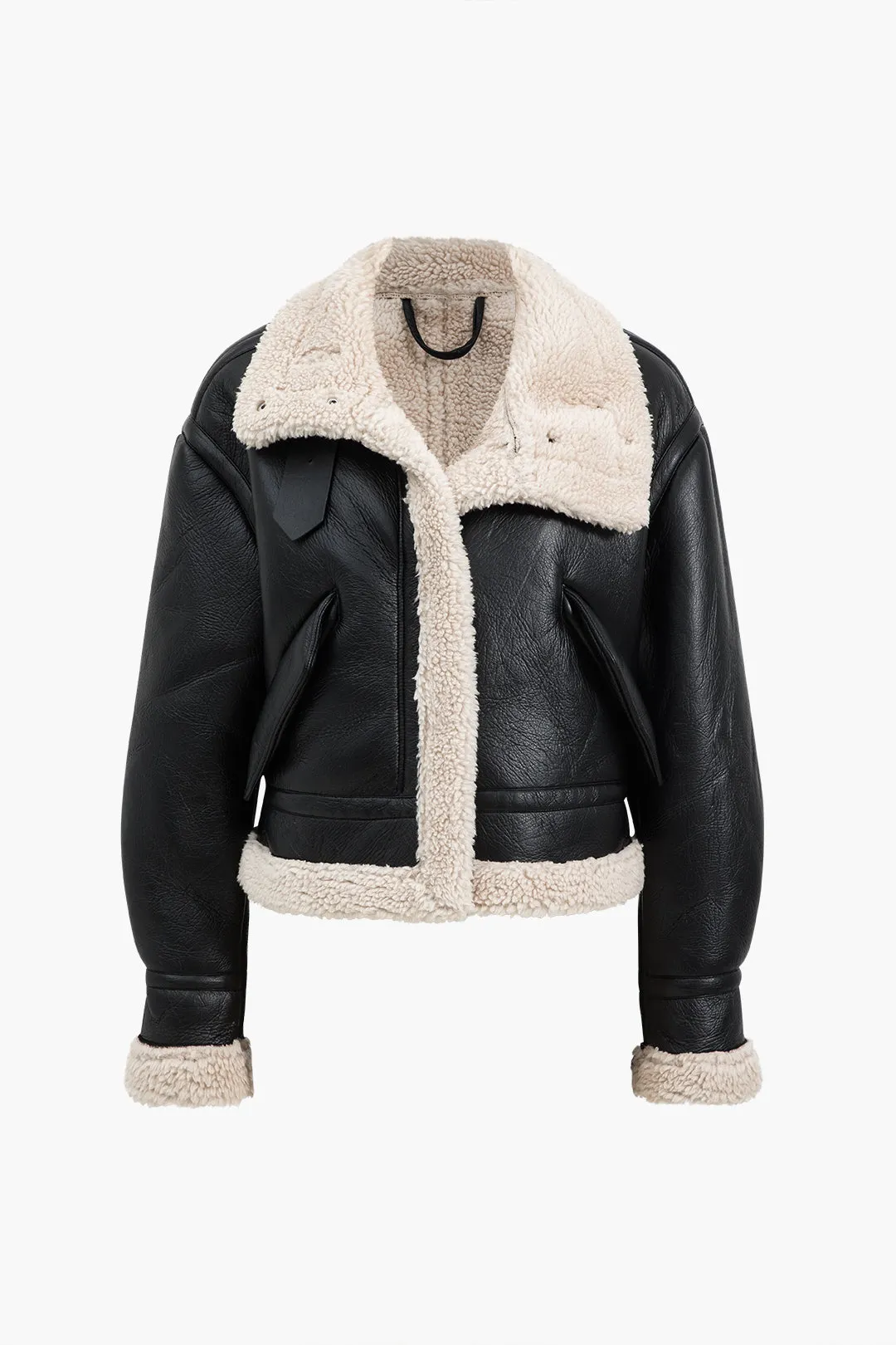 Faux Leather Patchwork Puffer sold by Micas product image thumbnail 3