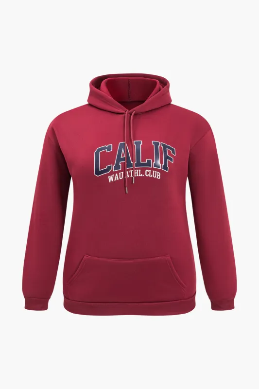 Plus Size Drawstring Hoodie sold by Micas