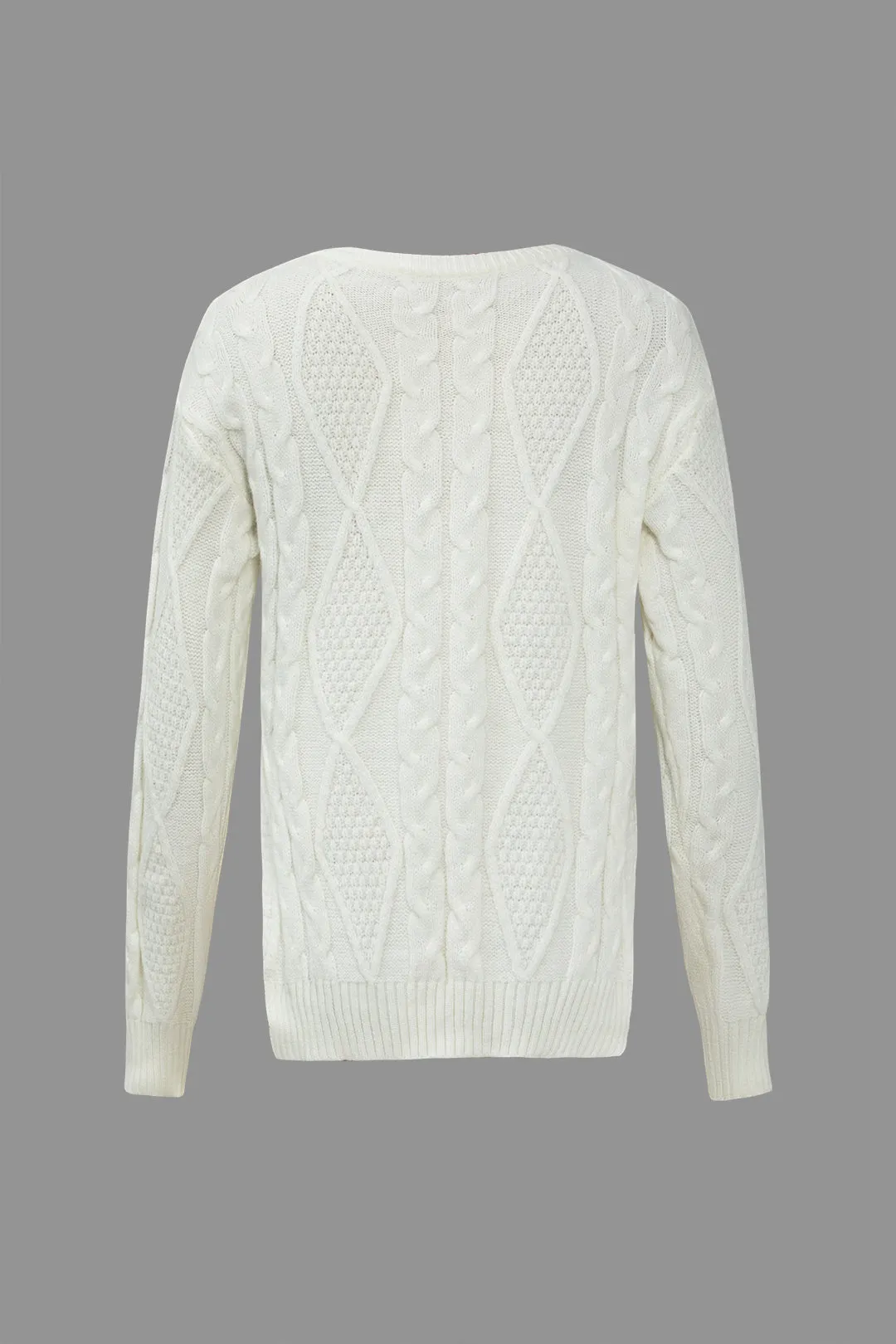 Knit Slit Long-Sleeve Top sold by Micas product image thumbnail 2