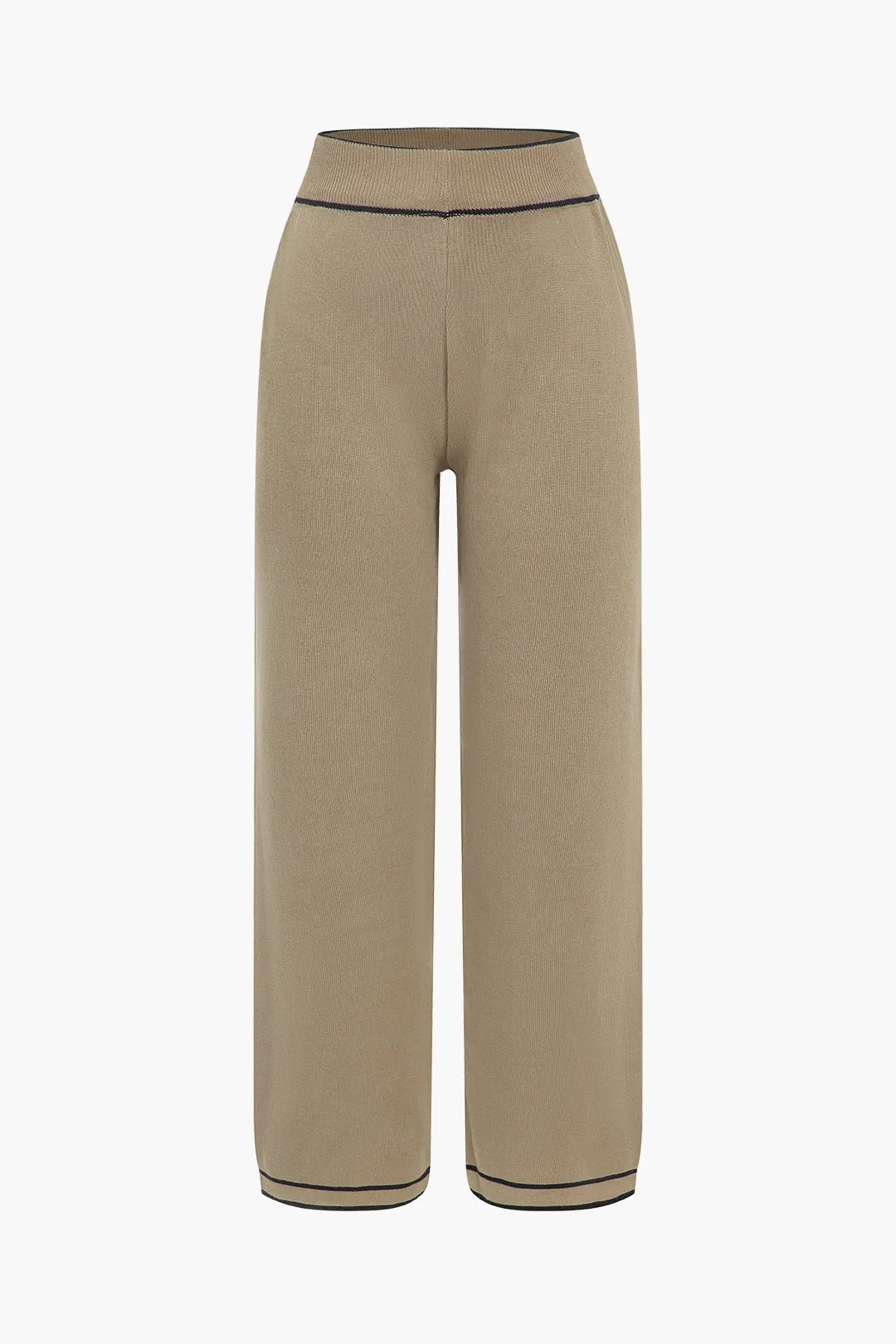 Kontrastbindende strik top og bukser sæt sold by Micas product image thumbnail 4