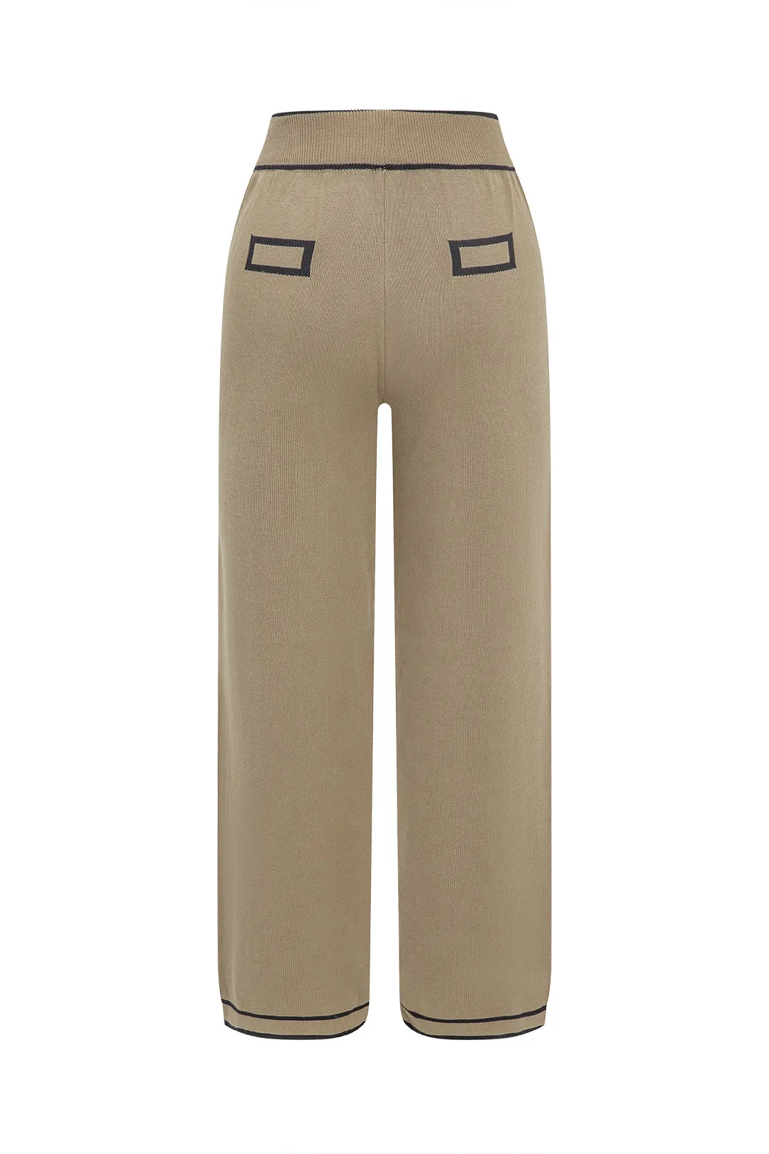 Kontrastbindende strik top og bukser sæt sold by Micas product image thumbnail 5