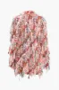 Fringe Long Sleeve Mesh Mini Dress sold by Micas