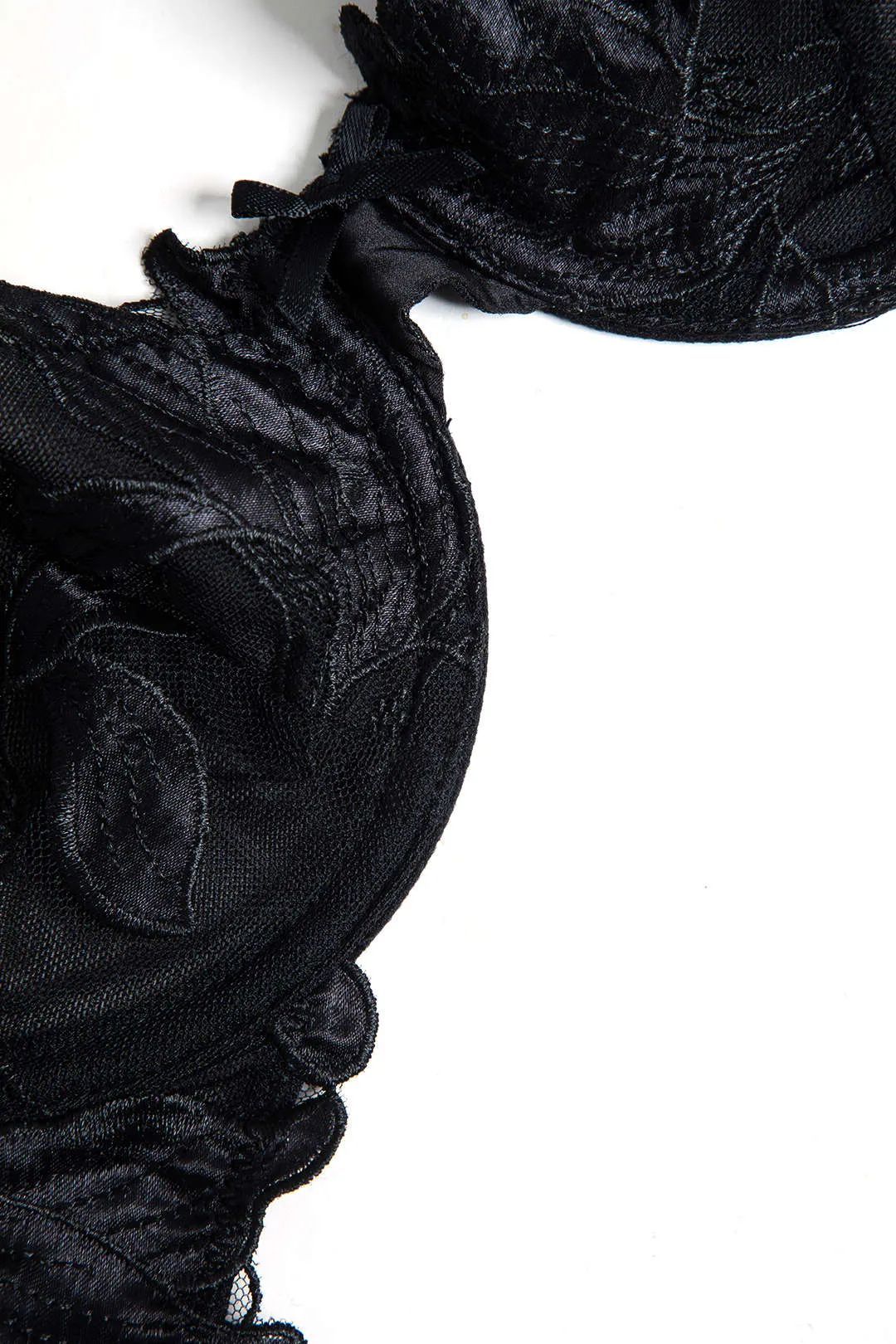 Floral Abstract Mesh Bustier Underwire Brassiere sold by Micas product image thumbnail 4