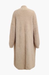 Faux Fur Open Front Long Coat sold by Micas