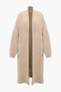 Faux Fur Open Front Long Coat sold by Micas