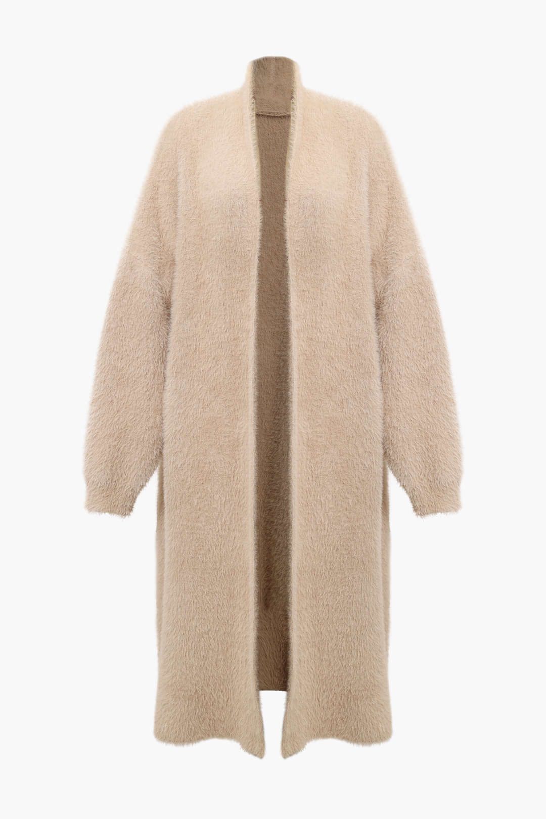 Faux Fur Open Front Long Coat sold by Micas product image thumbnail 4