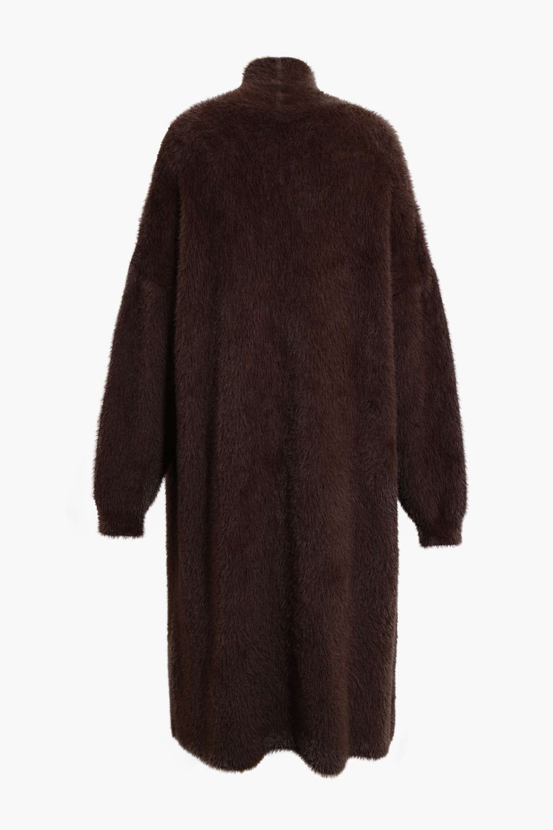 Faux Fur Open Front Long Coat sold by Micas product image thumbnail 2