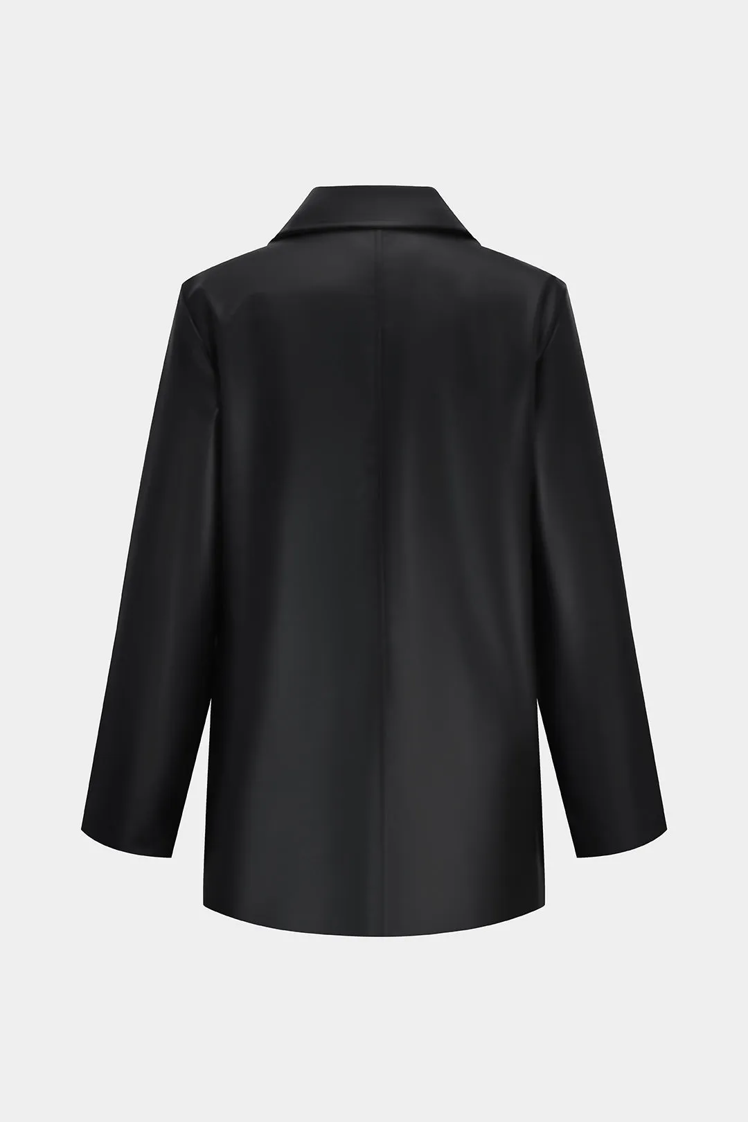 Grundlæggende faux læder blazer sold by Micas product image thumbnail 3