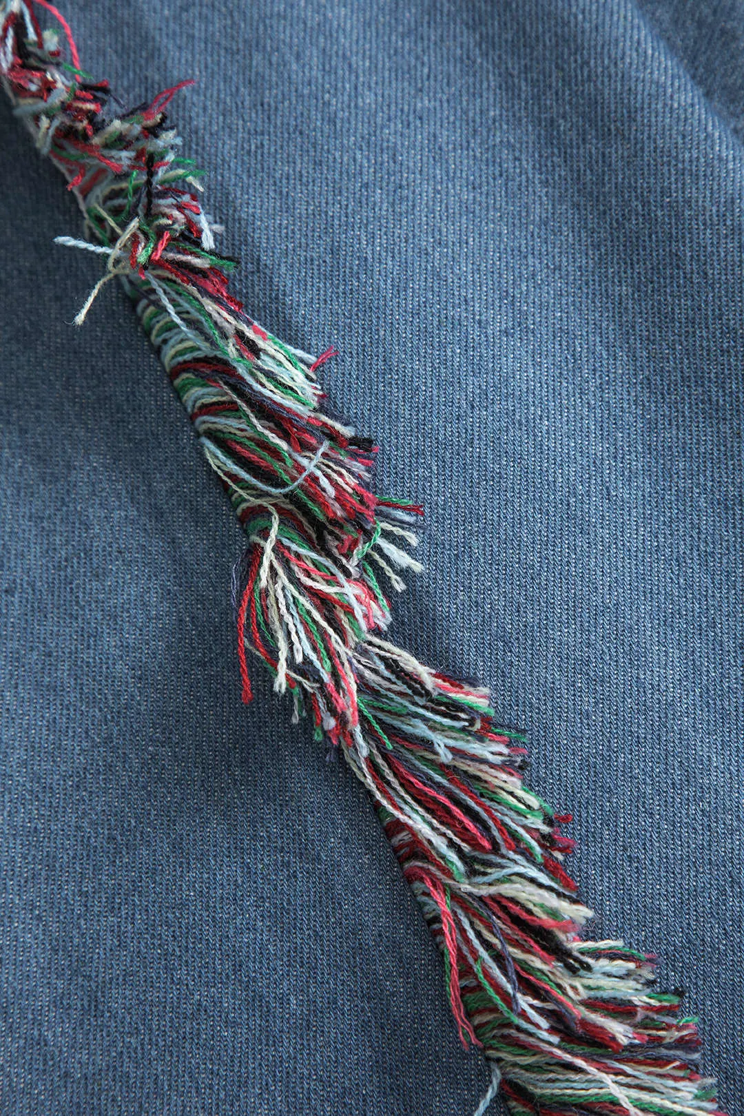 Denim Shirred Waistband Fringe Pocket Jeans sold by Micas product image thumbnail 4