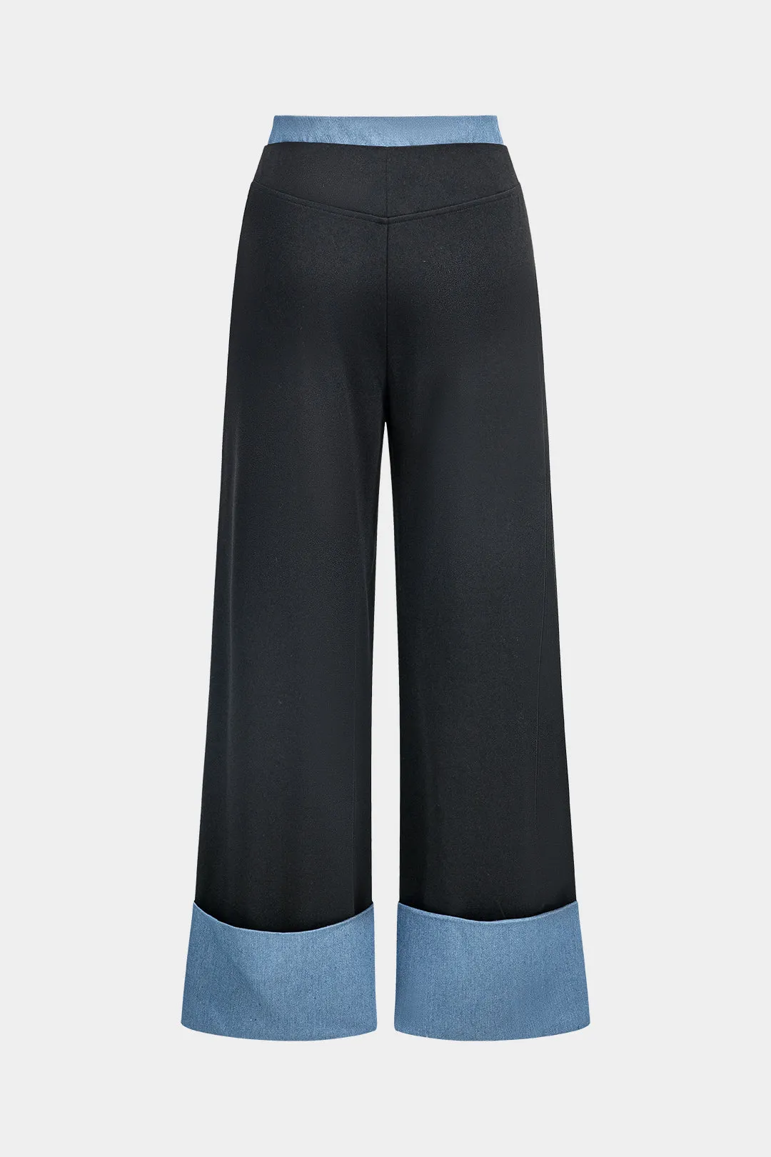 Patchwork Denim High Waist Trousers sold by Micas product image thumbnail 2