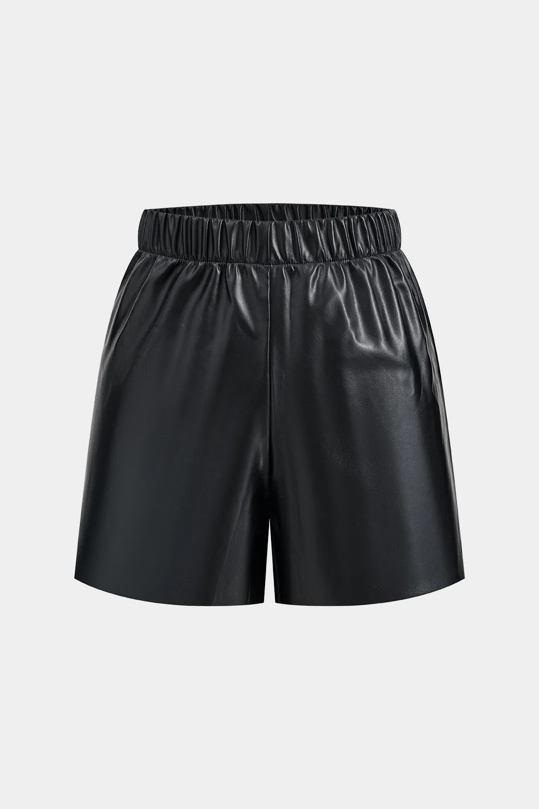 Grundlæggende faux læder shorts sold by Micas
