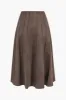 Suede High Waist Midi Skirt sold by Micas