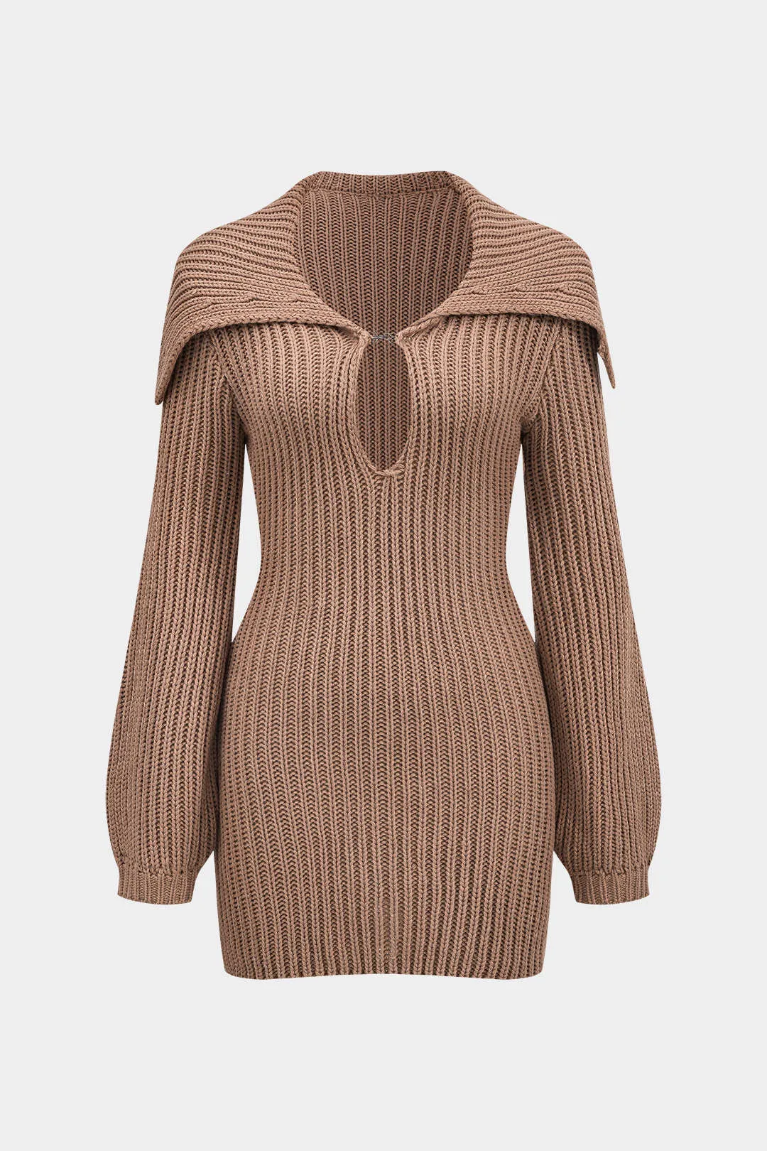 Hollow Out Sweater Long Sleeve Dress sold by Micas