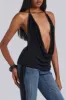 Halter V-neck Cami Top sold by Micas