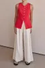 Solid Button Design Vest sold by Micas