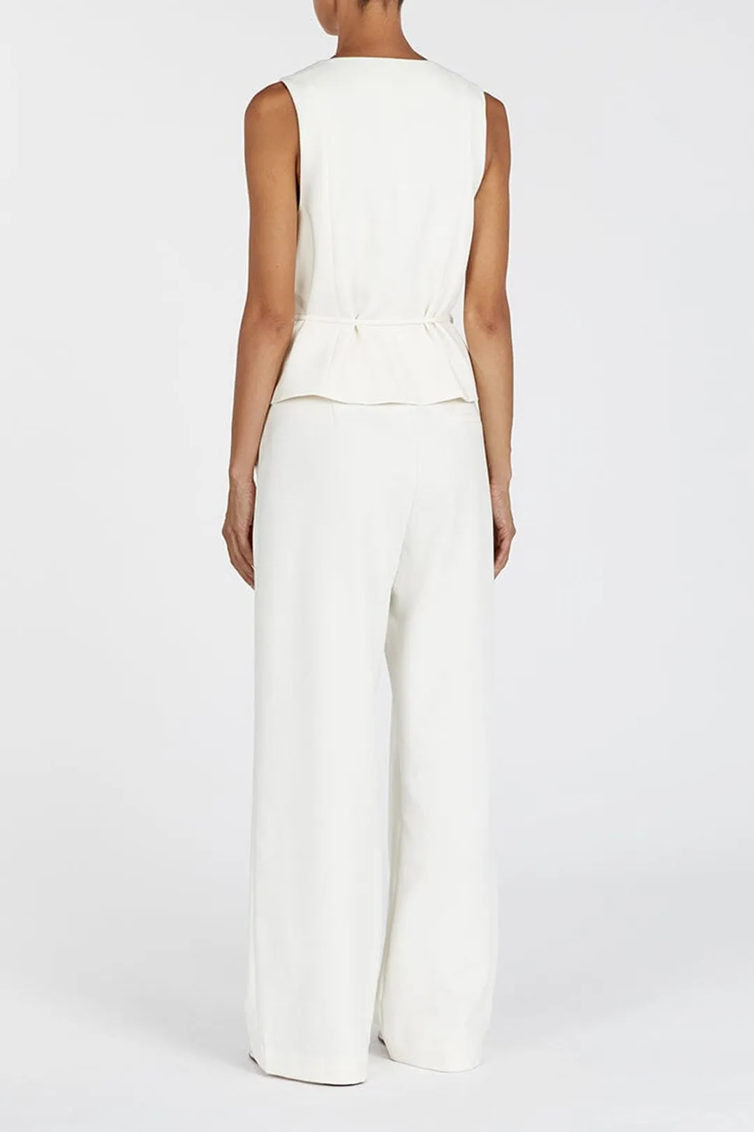 Solid Tie-Up Vest And Trousers Set sold by Micas product image thumbnail 3