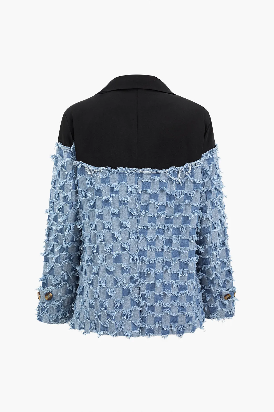 Denim Patchwork Blazer sold by Micas product image thumbnail 2