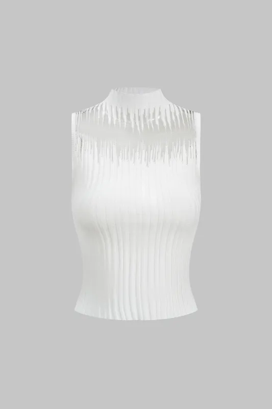 Knit Sleeveless Tank Top sold by Micas