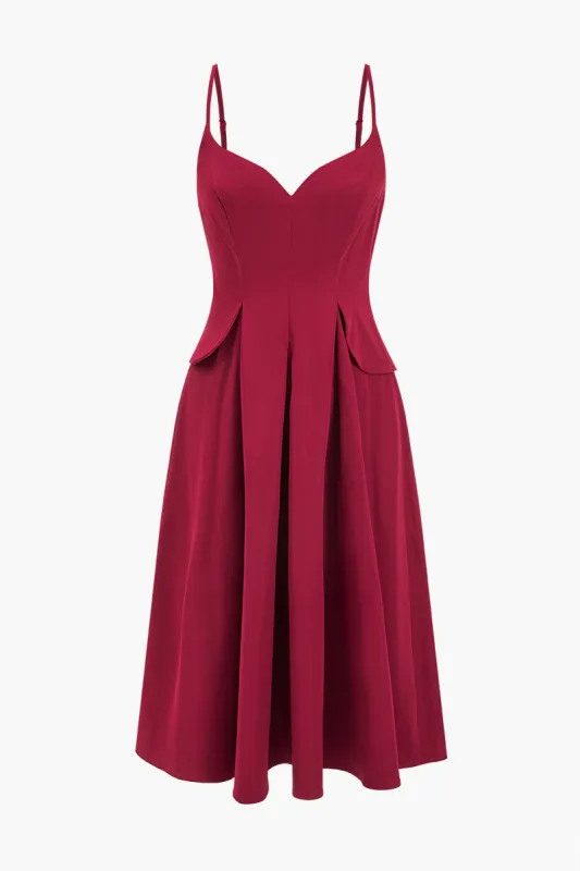 Solid Slip Sleeveless Midi Dress sold by Micas